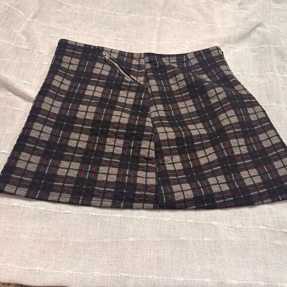 Princess VERA WANG Designer Quilted Plaid Mini Skirt Y2K POSH 90s Junior's 9 GUC - Picture 10 of 15